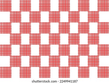 abstract pattern checkered border pattern background seamless red and white checkered pattern beautiful geometric maze pattern fabric