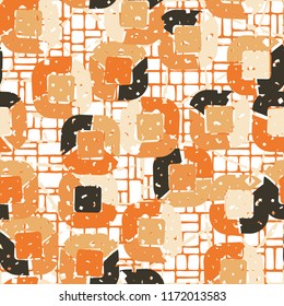 Abstract pattern of children's colors,
against the background of two different colored nets.