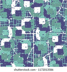 Abstract pattern of children's colors,
against the background of two different colored nets.
