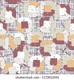 Abstract pattern of children's colors,
against the background of two different colored nets.