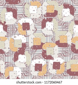 Abstract pattern of children's colors,
against the background of squares and hexagons.