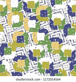 Abstract pattern of children's colors,
on a background of square textures.