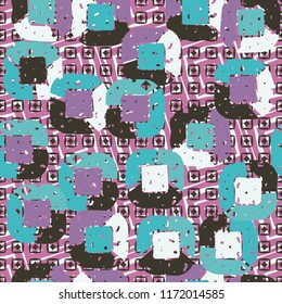 Abstract pattern of children's colors,
on a background of square textures.