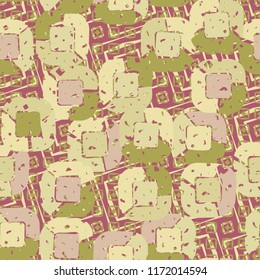 Abstract pattern of children's colors,
on a background of square textures.