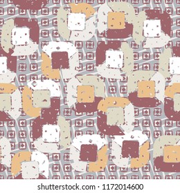 Abstract pattern of children's colors,
on a background of square textures.