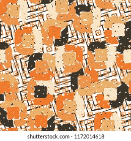 Abstract pattern of children's colors,
on a background of square textures.