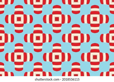 Abstract pattern christmas style red white gradient Vector illustration