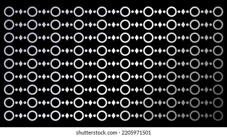 Abstract pattern circle Seamless vector background. Silver texture