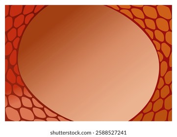 Abstract pattern: a circle of a snake scale background