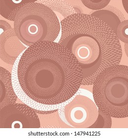 Abstract pattern with circles and dotted lines 