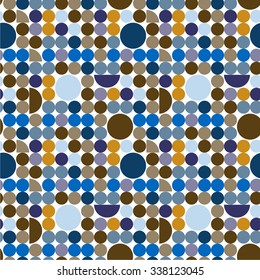 Abstract pattern with circles. Pattern for fabric. Stock vector.