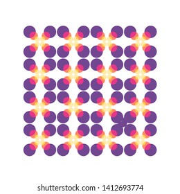 Abstract pattern with circLes. Geometry pattern for fabric. TextiLe background.