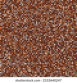 Abstraktes Muster. Kreise in mehreren Farben. Rustikale Brauntöne mit kontrastierendem Hintergrund. Brillante Vektorgrafik.