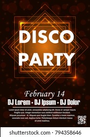 Abstract pattern from circles on a black background