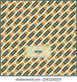 abstract pattern of cirlce ornament with retro style color