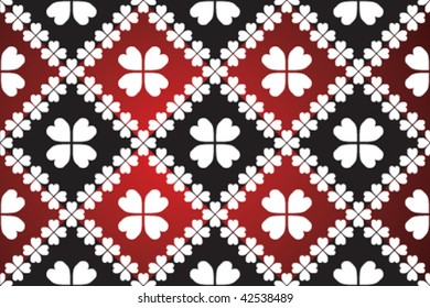 Abstract pattern with clover