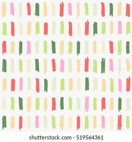 Abstract pattern with color hand drawn strokes
