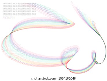 Abstract pattern color line background,EPS10