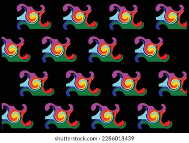 abstract pattern color object design template