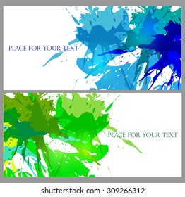 Abstract pattern of colored blots