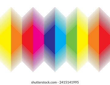 
Abstract pattern of colored geometric shapes on a white background. Wallpaper. Halftone vector gradient. Bright pattern. Vector background. Cover, poster, postcard