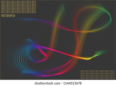 Abstract  pattern colored line background,EPS10