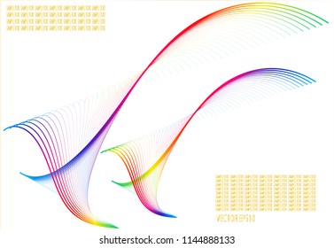 Abstract  pattern colored line background,EPS10