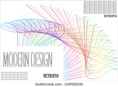 Abstract  pattern colored line background,EPS10