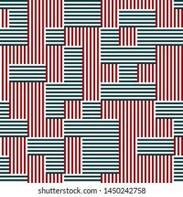 Abstract pattern with colored lines. Vector seamless pattern. Modern stylish texture. Ratio between foreground and background is 50%:50%.