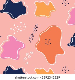 Abstract pattern colored minimalism. Business cards template. Factory textiles.