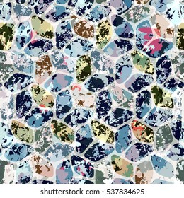 Abstract pattern, colored mosaic. Stained-glass window.