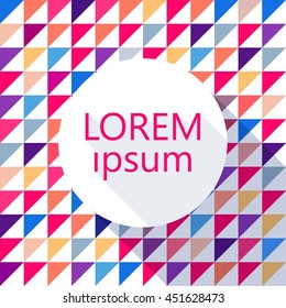 Abstract pattern with colored rhombus. Geometric background. Vector