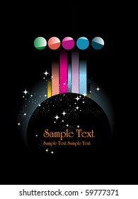 abstract pattern colorful background, vector illustration