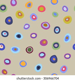 Abstract pattern with a colorful circles