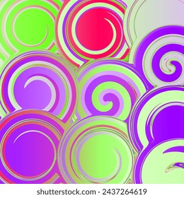 Abstract pattern. Colorful circles abstract background. Vector illustration.