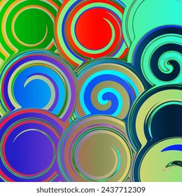 Abstract pattern. Colorful circles abstract background. Vector illustration.