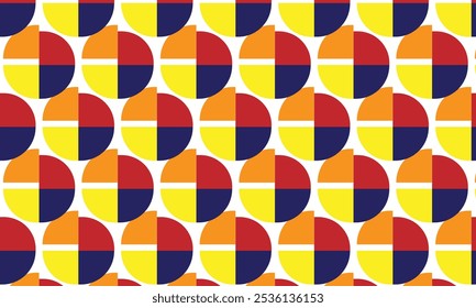 Abstract pattern of colorful circles pieces of  artwork 