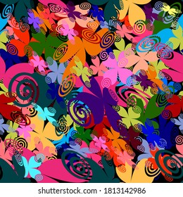 Abstract pattern colorful elements for backgrounds and wallpapers