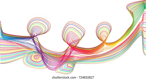 Abstract pattern colorful line background,EPS10.