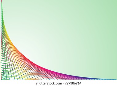 Abstract pattern colorful line on light green background,EPS10.