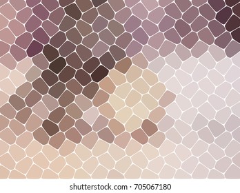 Abstract pattern colorful mosaic. Pastel lilac colors. Abstract background consisting of elements of different shapes, arranged in a mosaic style. Vector illustration.