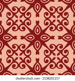 Abstract pattern with colorful repeating decorative elements. Great for textiles, fabrics, home ornaments.