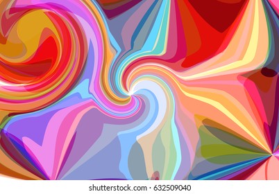 Abstract pattern of colorful soap bubble, tranquility of color and light interplay, artistic decoration, imagination and freedom of creative mind. Vector illustration