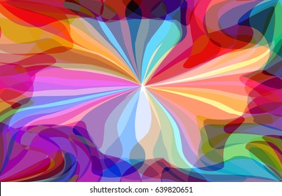 Abstract pattern of colorful soap bubble, tranquility of color and light interplay, artistic decoration, imagination and freedom of creative mind. Vector illustration