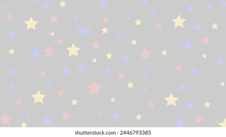 Abstract pattern colorful star repeat on background. Vector graphic illustration.
