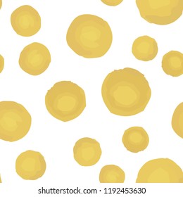 Abstract Pattern Coloring of yellow polka. For your design. Vector.