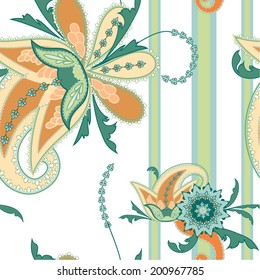  Abstract pattern of colors and cucumbers.