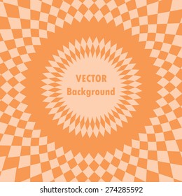 Abstract pattern composed of geometric shapes arranged in a circle