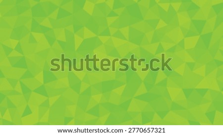An abstract pattern composed of irregular polygons in various shades of green filling the entire frame