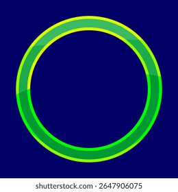 Abstract pattern with concentric green and yellow rings over deep blue, creating a playful and modern look perfect for tech branding, UI, or dynamic backgrounds